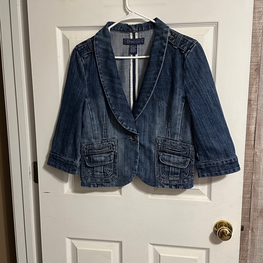 Baccini Dark Blue Denim Jacket